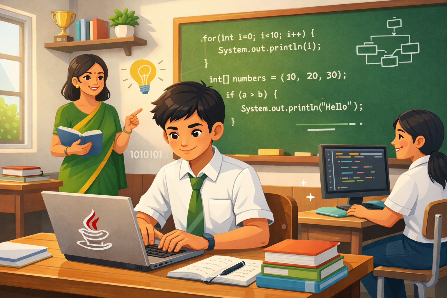 ICSE Computer Applications Illustration